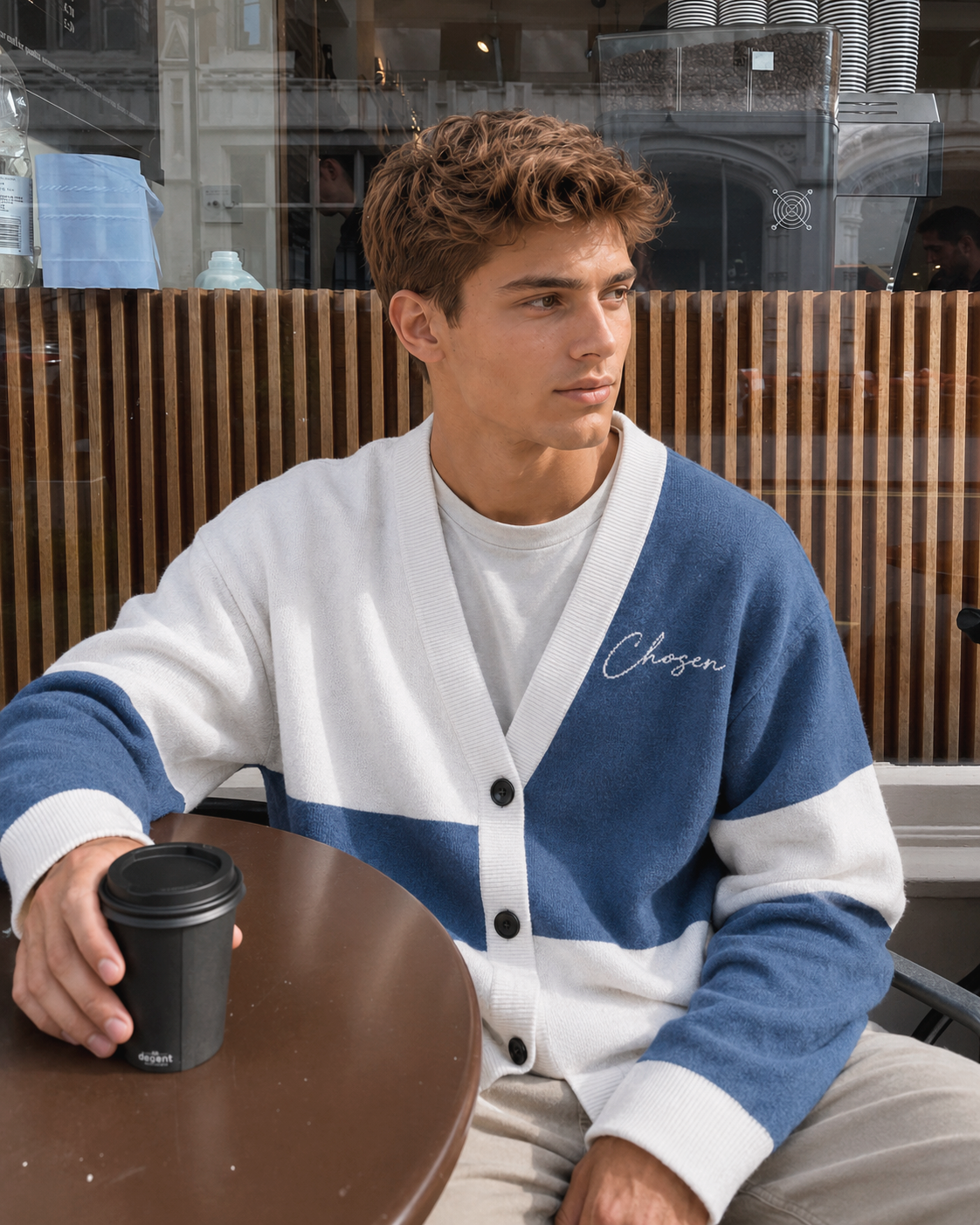 Chosen Blue Knitted Cardigan
