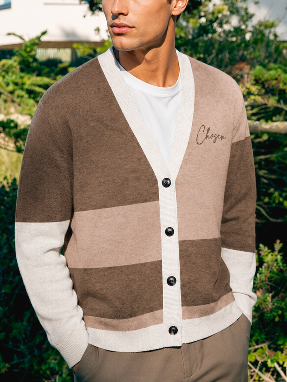 Chosen Brown Knitted Cardigan