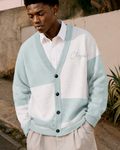Chosen Baby Blue Knitted Cardigan