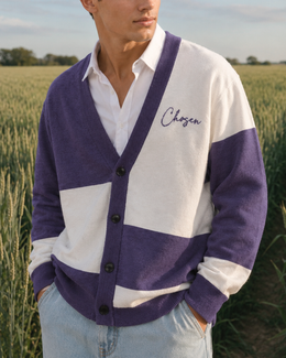 Chosen Violet Knitted Cardigan